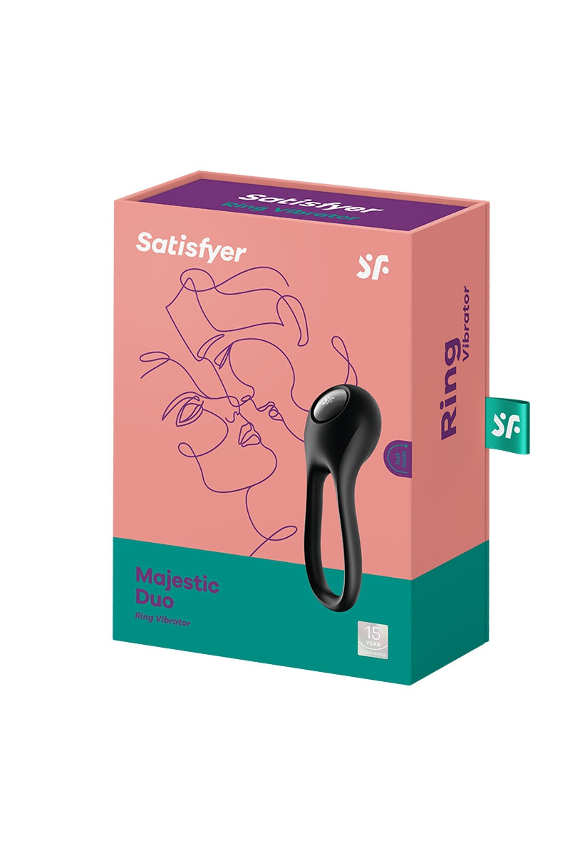 Le Cockring vibrant Majestic Duo de Satisfyer possède une longue boucle flexible qui peut être torsadée pour s'adapte... - vue 3