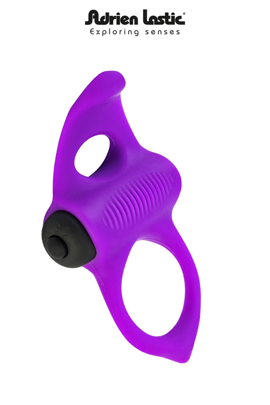 Un anneau vibrant 100% silicone, doté d'une petite langue pour taquiner son clitoris tout en conservant une érection...