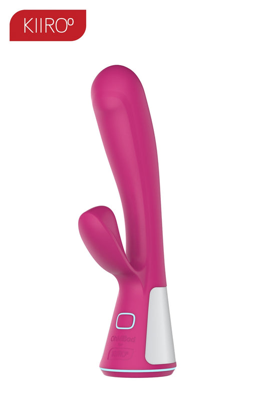 Un vibromasseur Rabbit connecté de haute technologie, proposé en collaboration par les marques Kiiroo et Ohmybod, pou...