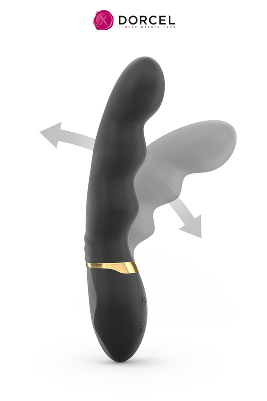 Vibromasseur à 3 moteurs, 100% silicone, spécifiquement conçu pour la stimulation vaginale et du point G, par Dorcel....