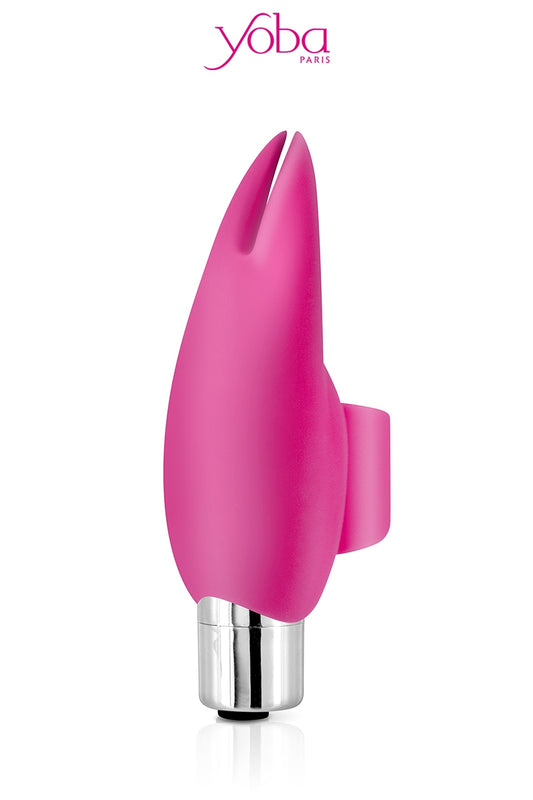 Véritable doigt chinois vibrant, le stimulateur clitoridien Joy, de la marque Yoba, se positionne sur le doigt pour s...
