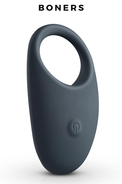 Le cockring vibrant de la marque Boners permet de profiter d'érections durables et plus dures, d'une sensibilité accr...