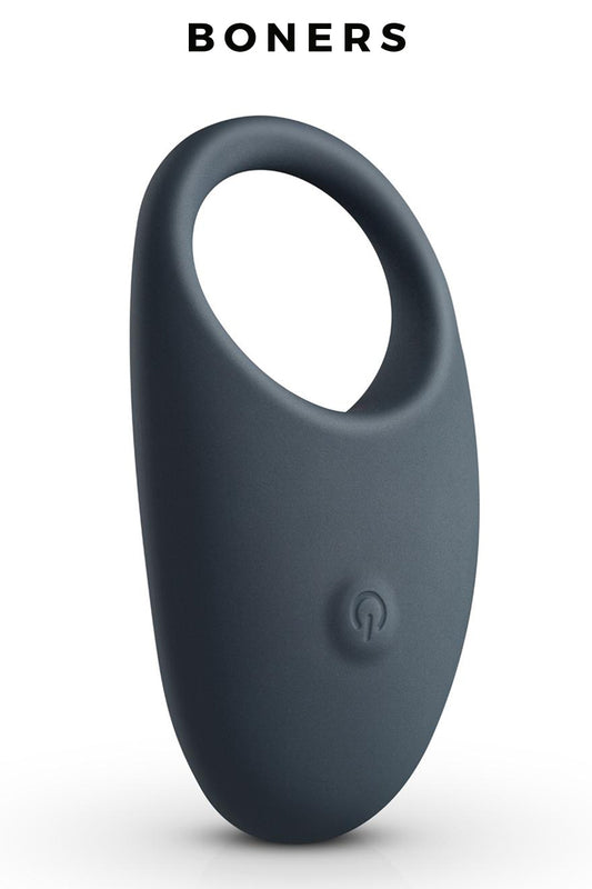 Le cockring vibrant de la marque Boners permet de profiter d'érections durables et plus dures, d'une sensibilité accr...