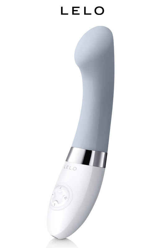 La marque Lelo propose le sextoy féminin Gigi 2 (couleur grise), un luxueux vibromasseur rechargeable spécialement ad...