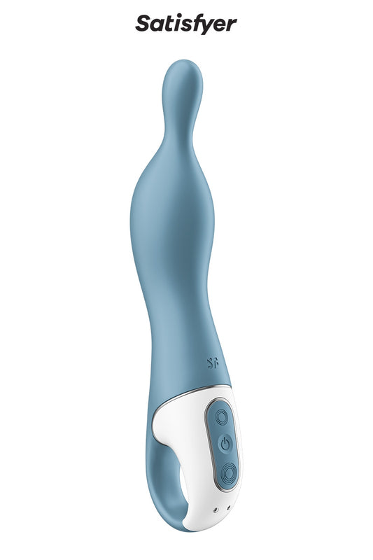 Puissant vibro rechargeable en silicone spécial point A. Avec sa texture douce, sa forme courbée et sa pointe flexibl...