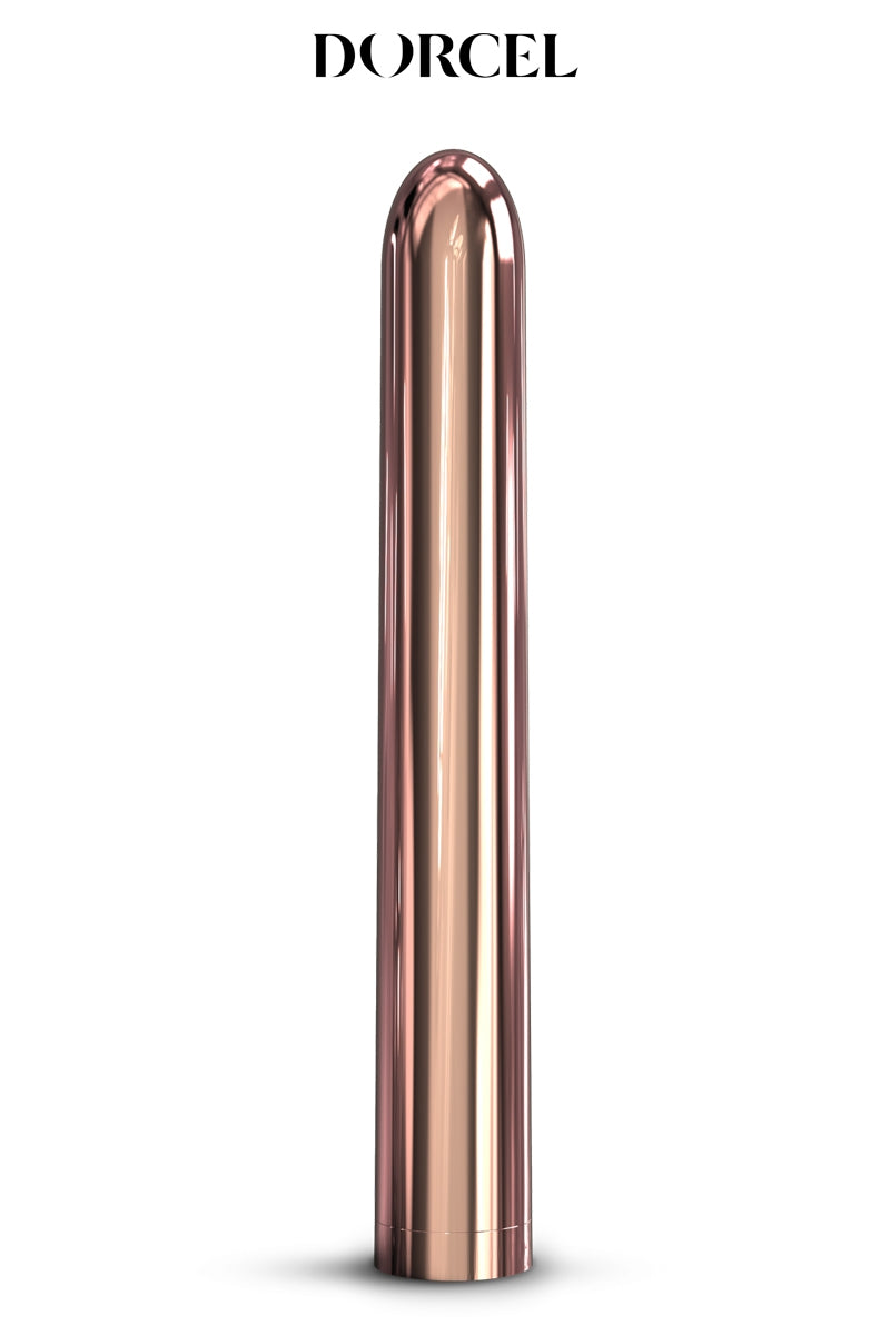 Doté d'un design lisse et épuré, avec un coloris rose gold très girly, le vibro Pink Lady 2.0 de Dorcel est un sextoy...