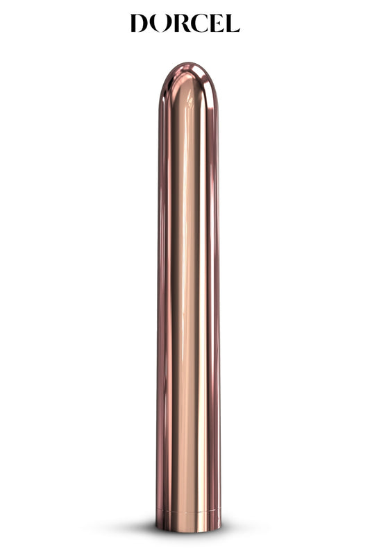 Doté d'un design lisse et épuré, avec un coloris rose gold très girly, le vibro Pink Lady 2.0 de Dorcel est un sextoy...