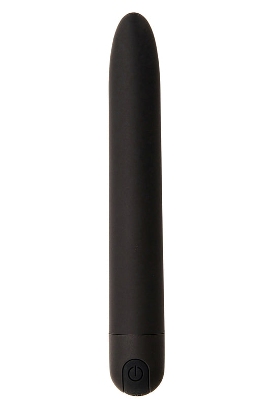 La marque Jacquie et Michel propose Le voyageur, un vibro rechargeable de 18 cm de long, en silicone et ABS, doté d'u...