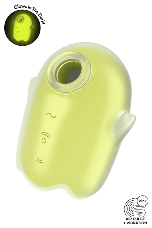 Le stimulateur clitoridien par ondes de pression et par vibrations qui brille dans le noir ! Le Satisfyer Glowing Gho...