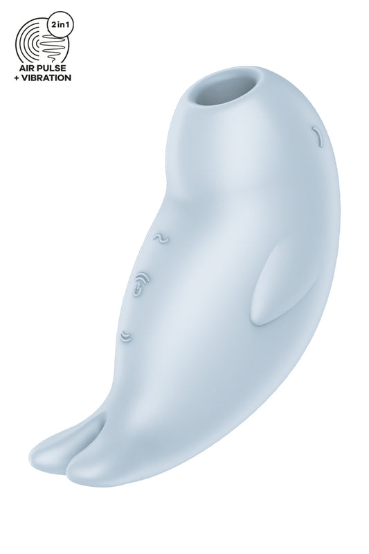 Stimulation clitoridienne par ondes de pression et par vibrations ! Le Satisfyer Seal You Soon est un magnifique vibr...