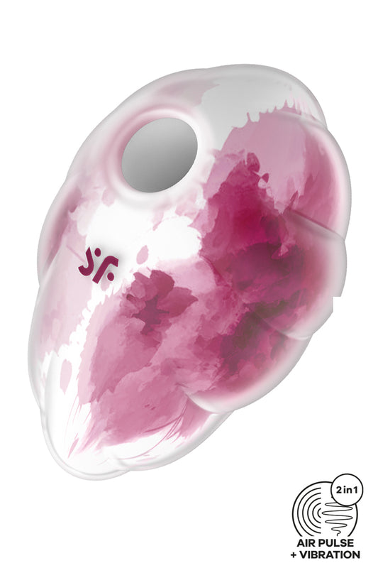 Stimulation clitoridienne par ondes de pression et par vibrations ! Le Satisfyer Cloud Dancer est un magnifique vibro...