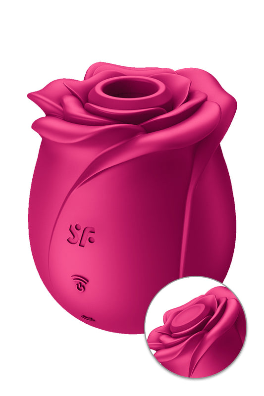 La marque Satisfyer présente le stimulateur clitoridien Satisfyer Pro 2 Classic Blossom, un sextoy 100% féminin en fo...