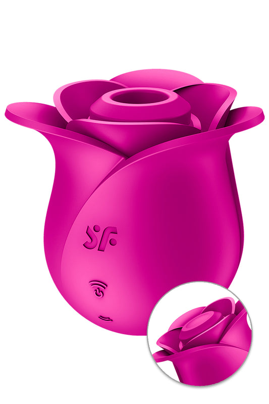 La marque Satisfyer présente le stimulateur clitoridien Satisfyer Pro 2 Modern Blossom, un sextoy 100% féminin en for...