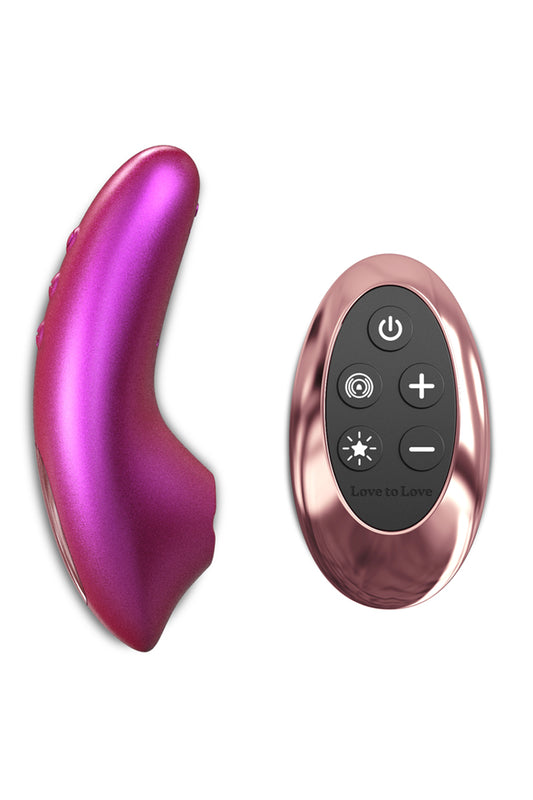 Dreamer ultra thin Sense Touch silicone massager est un luxueux stimulateur clitoridien télécommandé de la marque Lov...