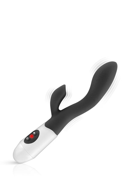Vibromasseur Rabbit Naya noir de la marque Yoba, offrant 10 modes de vibrations et une triple stimulation : clitoris,... - vue 3