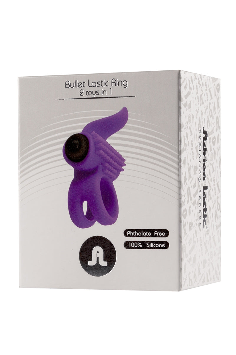 Adrien Lastic présente le Bullet Lastic ring et ses 2 sextoys en 1. Bullet Lastic ring est un somptueux anneau de pén... - vue 2