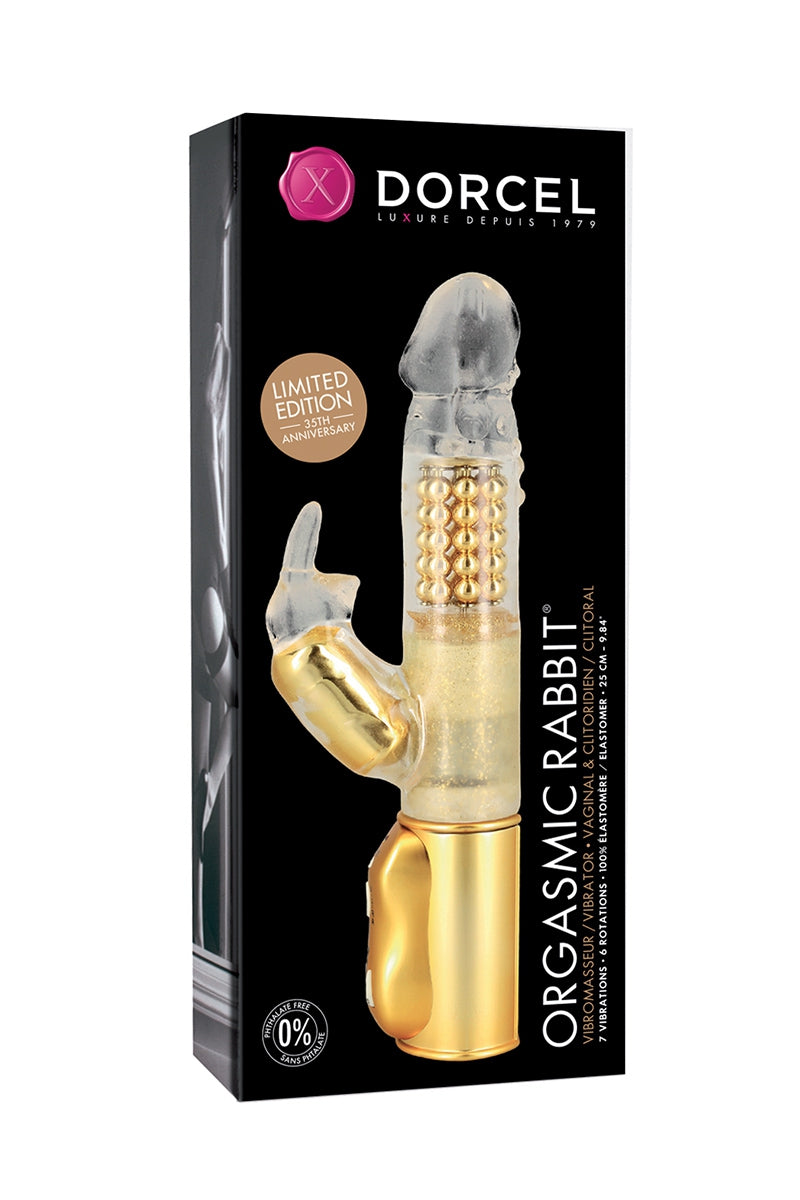 Le vibro culte de Dorcel en série limitée Gold ! Orgasmic Rabbit, de la marque Dorcel, est un vibromasseur Rabbit spé... - vue 2