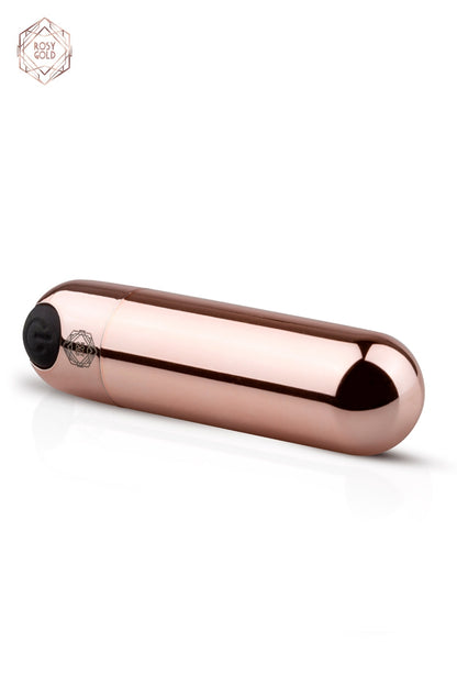 La marque Rosy Gold propose un magnifique mini vibromasseur Bullet rechargeable de couleur rose gold. Petit, le Nouve... - vue 2