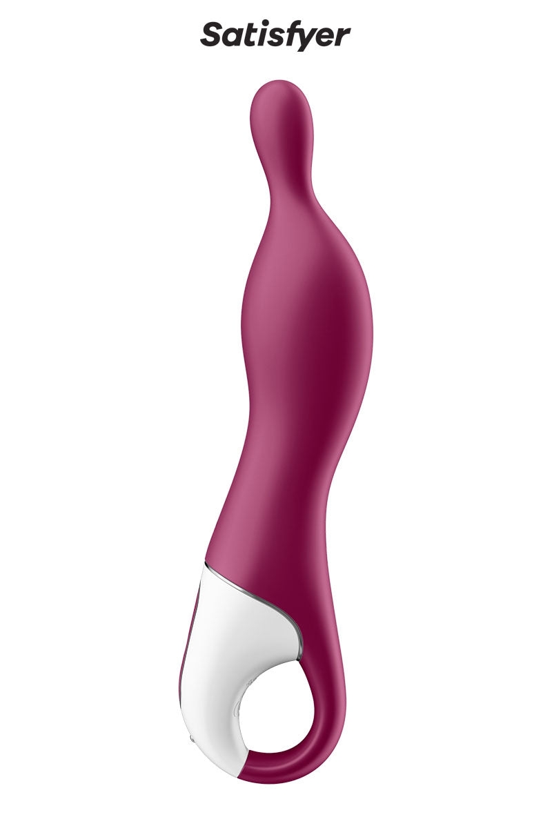 Puissant vibro rechargeable en silicone spécial point A. Avec sa texture douce, sa forme courbée et sa pointe flexibl... - vue 2
