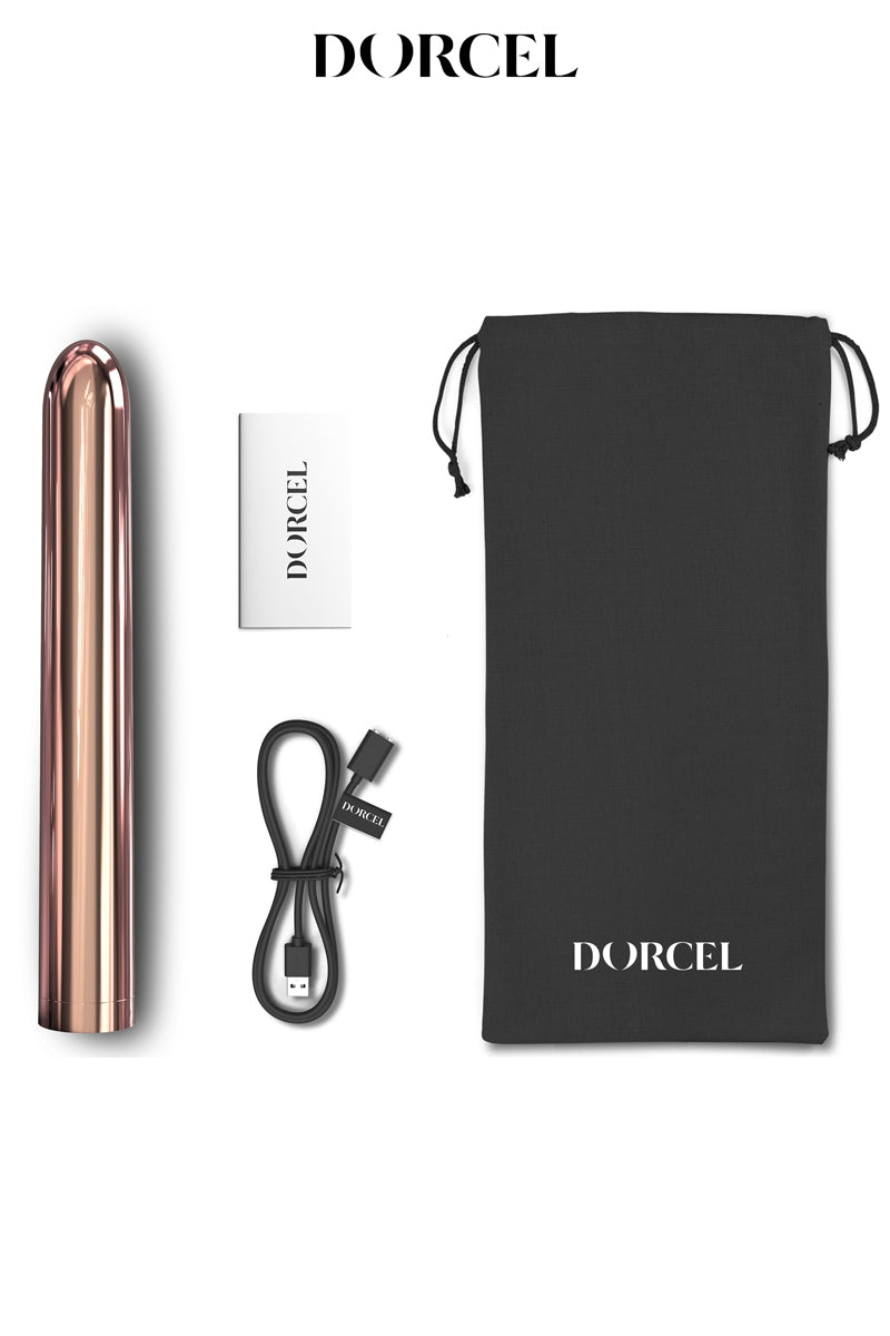 Doté d'un design lisse et épuré, avec un coloris rose gold très girly, le vibro Pink Lady 2.0 de Dorcel est un sextoy... - vue 4