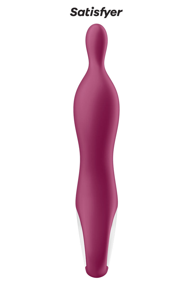 Puissant vibro rechargeable en silicone spécial point A. Avec sa texture douce, sa forme courbée et sa pointe flexibl... - vue 4