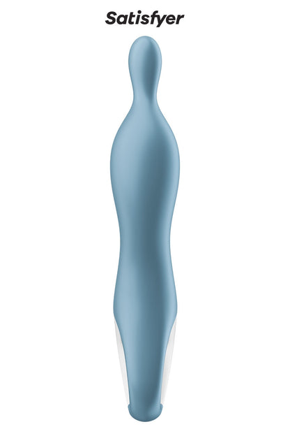 Puissant vibro rechargeable en silicone spécial point A. Avec sa texture douce, sa forme courbée et sa pointe flexibl... - vue 4