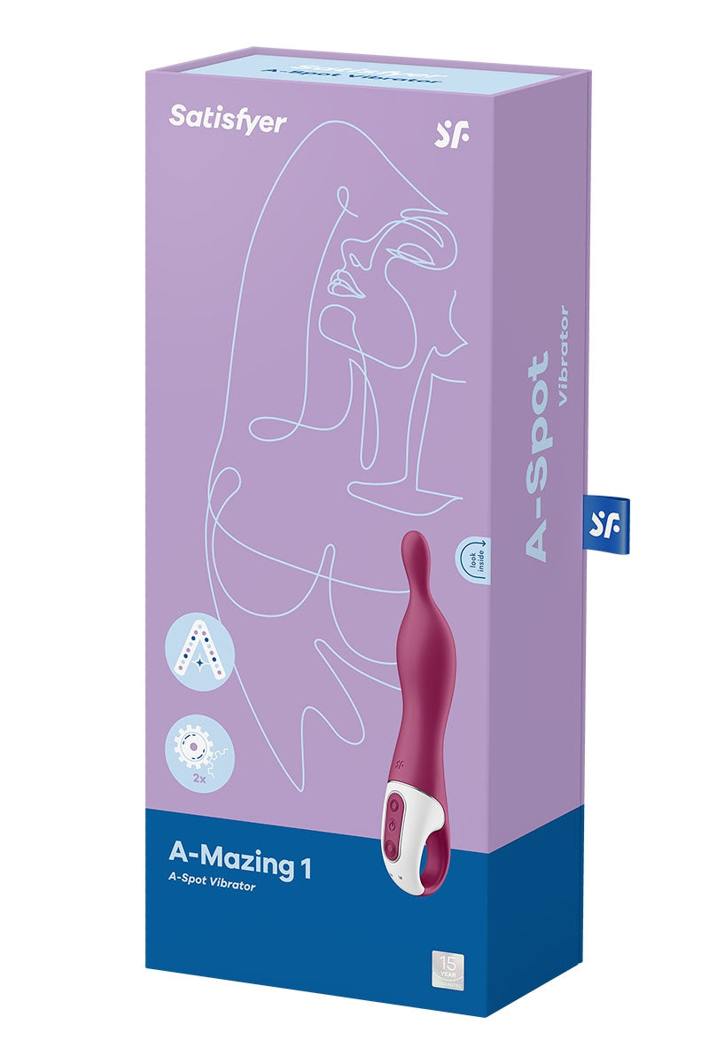 Puissant vibro rechargeable en silicone spécial point A. Avec sa texture douce, sa forme courbée et sa pointe flexibl... - vue 3