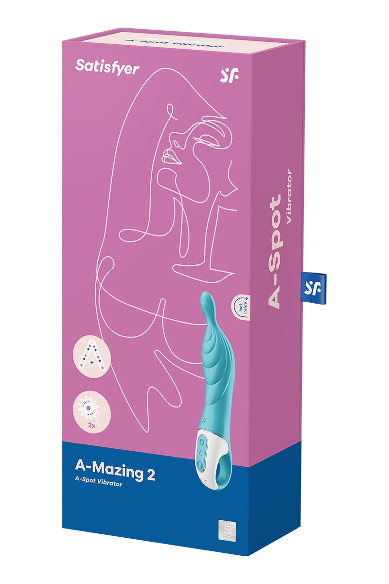 Puissant vibro rechargeable en silicone spécial point A. Avec sa texture douce, sa forme courbée et sa pointe flexibl... - vue 3